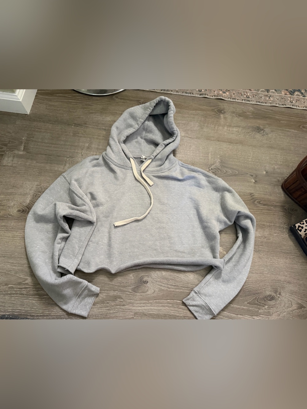 ALO Yoga heather gray logo hoodie
